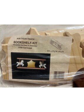Add Your Touch BooksAdd Your Touch Bookshelf Kit - Carrousel Design - Wood Craft